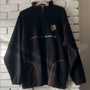 Cincinnati Bengals Black Sweater with orange seam detailing